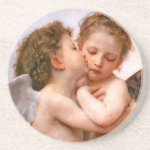 Het Fijne Art. van de Engel van Bouguereau Zandsteen Onderzetter