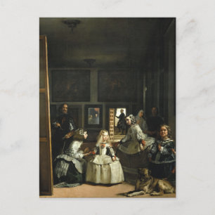 Het Fijne Art. van Meninas Diego Velázquez van Las Briefkaart