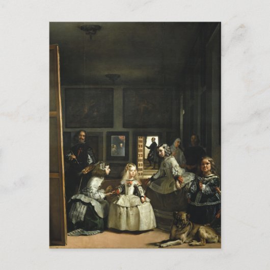 Het Fijne Art. van Meninas Diego Velázquez van Las Briefkaart (Voorkant)