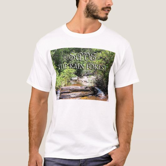 Het fijne landschap van het regenwoud redden t-shirt (Voorkant)