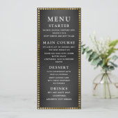 Het fijne menu Gold en Black Weddenrennen (Staand voorkant)