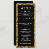 Het fijne menu Gold en Black Weddenrennen (Voorkant / Achterkant)