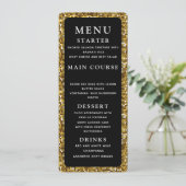 Het fijne menu Gold en Black Weddenrennen (Staand voorkant)