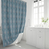 Het filter Bloemenluchtmacht Blauw Manipur Mandala Douchegordijn