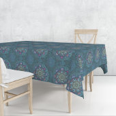 Het filter Bloemenluchtmacht Blauw Manipur Mandala Tafelkleed