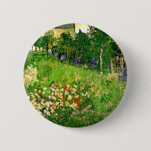 Het Fine Art. van de Tuin van Daubigny Van Gogh Ronde Button 5,7 Cm