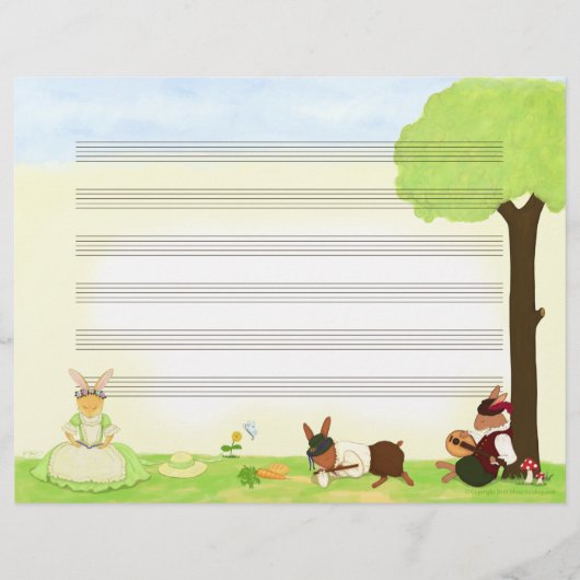 Het Fine Day Music Manuscript Paper (Voorkant)