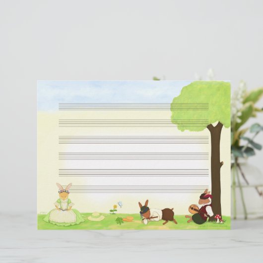 Het Fine Day Music Manuscript Paper (Staand voorkant)