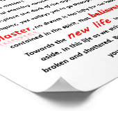 Het Fins Inpsirationeel Poem-Poster Poster (Hoek)