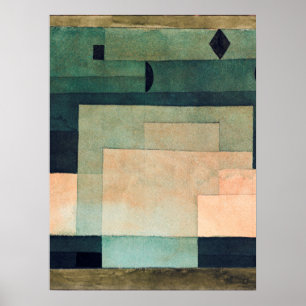 Het firmament boven de tempel (1922) door Paul Kle Poster