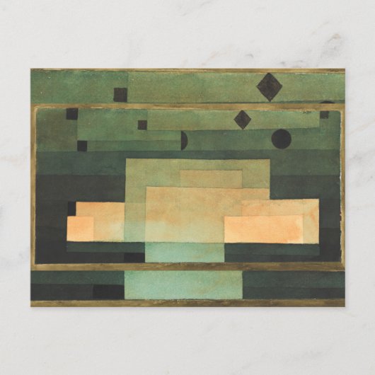Het Firmament boven de Tempel, Paul Klee Art Briefkaart (Voorkant)