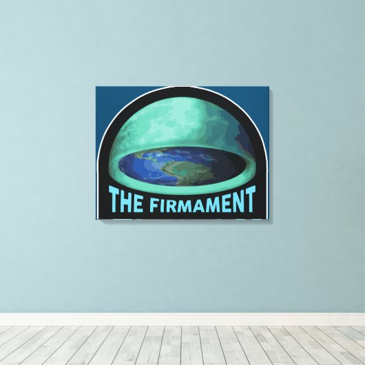 Het Firmament Canvas drukken (Insitu (Houten vloer))