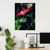 Het Flamingo plant Poster (Thuiskantoor)