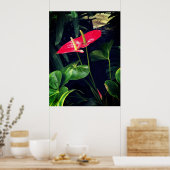 Het Flamingo plant Poster (Keuken)