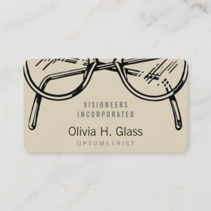 Het Flanel van Faux van de Room van Eyewear van de Visitekaartje