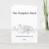 Het Flard van de pompoen Kaart (Achterkant)