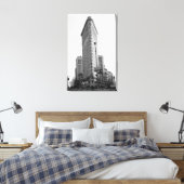 Het Flatiron-gebouw (foto) Canvas Afdruk (Insitu (Slaapkamer))
