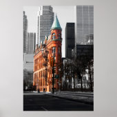 Het Flatiron-gebouw, Toronto. Poster (Voorkant)