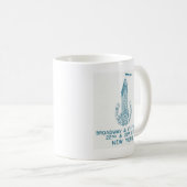 Het Flatiron Restaurant van 1910 NYC Coffee Mok (Voorkant rechts)