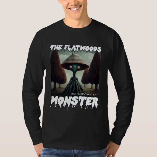 Het Flatwoods Monster 1952 Griezelig Eng Cryptid L T-shirt (Voorkant)
