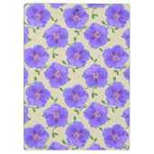 Het flesseninkpatroon van de tuin blauw op om het  klembord (Achterkant)