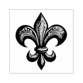 Het Fleur de Lis Rubberstempel (Afrduk)