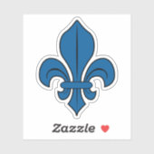 Het Fleur-de-lis symbool, Montreal vlag, Canada Sticker (Vel)