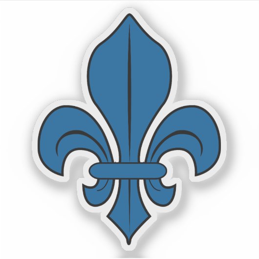 Het Fleur-de-lis symbool, Montreal vlag, Canada Sticker (Voorkant)