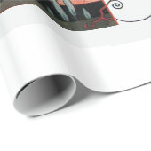 HET FLIGHTY BIRD ,ART DECO BEAUTY MODE KOSTUUM CADEAUPAPIER (Rol Hoek)