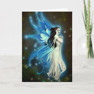 Het flikkeren Blauwe Faerie - de Kaart van Groeten