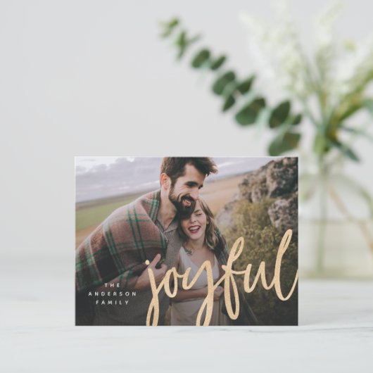 Het flikkerende blije Briefkaart van de Foto van (Staand voorkant)