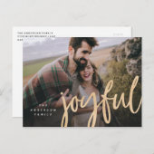 Het flikkerende blije Briefkaart van de Foto van (Voorkant / Achterkant)