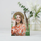 Het flitsende Afstuderen van het Portret van het M Briefkaart (Staand voorkant)