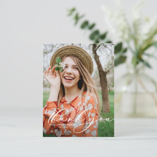 Het flitsende Afstuderen van het Portret van het M Briefkaart (Staand voorkant)