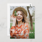 Het flitsende Afstuderen van het Portret van het M Briefkaart (Voorkant / Achterkant)