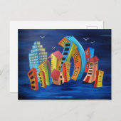 Het Floating City Briefkaart (Voorkant / Achterkant)