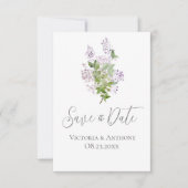 Het Floral Manuscript Modern Weddenschap sparen de (Voorkant)