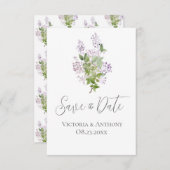 Het Floral Manuscript Modern Weddenschap sparen de (Voorkant / Achterkant)