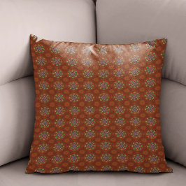 Het Floral Red van Squire Manipur Mandala Kussen