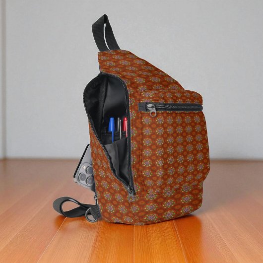 Het Floral Red van Squire Manipur Mandala Sling Bag