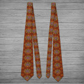 Het Floral Red van Squire Manipur Mandala Stropdas