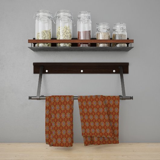 Het Floral Red van Squire Manipur Mandala Theedoek