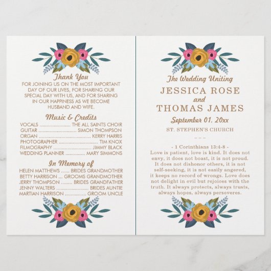 Het Floral Wreath White Wedding Collectie (Voorkant)