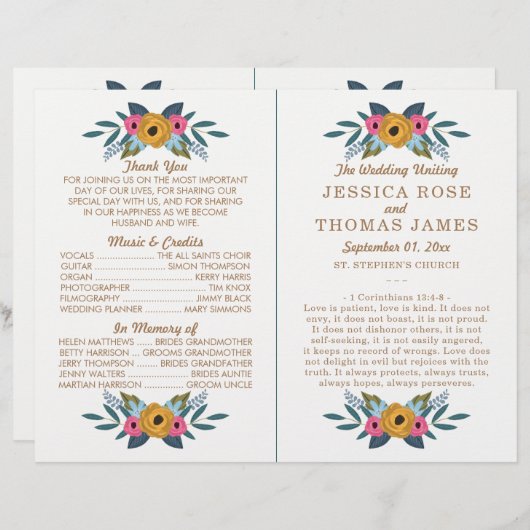 Het Floral Wreath White Wedding Collectie (Voorkant / Achterkant)