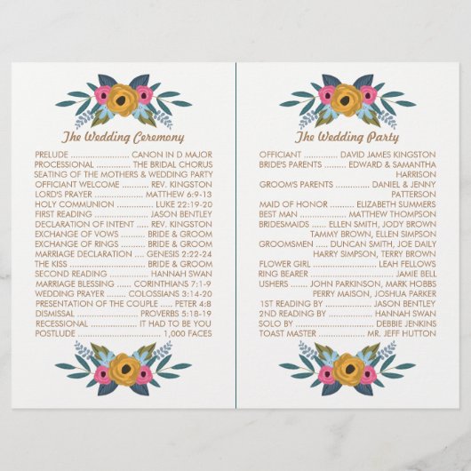 Het Floral Wreath White Wedding Collectie (Achterkant)