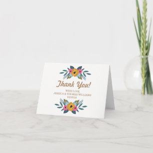 Het Floral Wreath White Wedding Collectie Bedankkaart