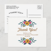 Het Floral Wreath White Wedding Collectie Briefkaart (Voorkant / Achterkant)