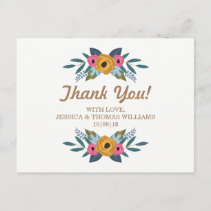 Het Floral Wreath White Wedding Collectie Briefkaart