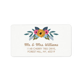 Het Floral Wreath White Wedding Collectie Etiket