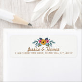 Het Floral Wreath White Wedding Collectie Etiket (Insitu)